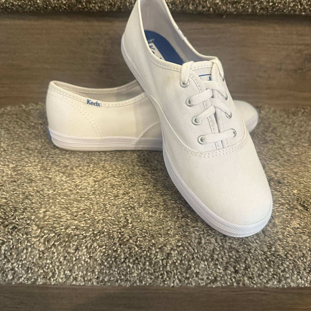 Keds Original Champion Canvas Oxford White Shoes Size 7